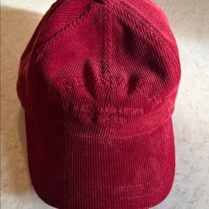 H&M Deep Red Corduroy Hat